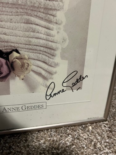 Anne Geddes Framed Picture- Babies Child SIGNED BY ANNE GEDDES 16x12 - Picture 2 of 2