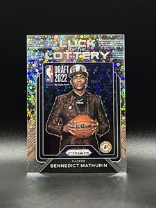 2022-23 Prizm Bennedict Mathurin Disco Prizm Luck of the Lottery #8 Pacers