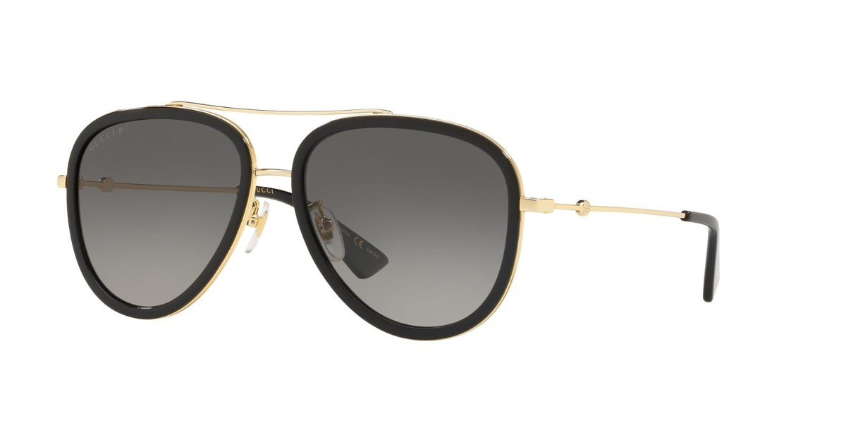 Gucci GG0062S -003 Women\'s Gold  Sunglasses 57-17-140 Gucci GG0062S Tortoise, Gold Prescription Sunglasses main image 3