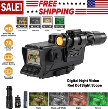 Night Vision Scope MS32 Mount NV Sight Optical 3.5x32 Digital Infrared Monocular