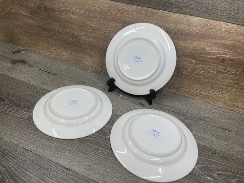 Disney Chef Mickey Mouse Silhouette Stoneware Desert Salad Plate 8-1/8”~Set of 3 - Picture 9 of 14