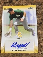RYAN HOLGATE 2017 LEAF PERFECT GAME GOLD AUTOGRAPH CARD #25/25 CARDINALS