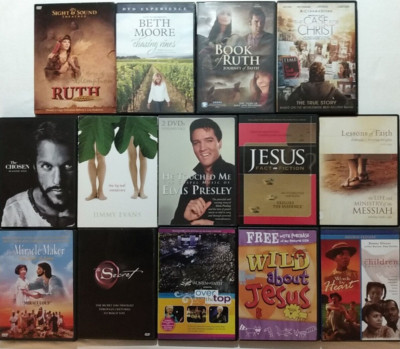 14 DVD Christian Religious Sight & Sound Ruth Beth Moore Case for Christ Chosen