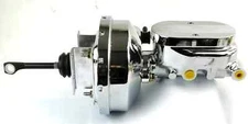 1964 1966 Ford Mustang 7" Power Brake Booster Kit Milled Master Cylinder 1" Bore