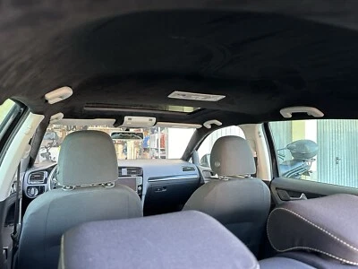 Black Headlining Kit For VW Golf -Stretch Suede Material and Trim-Fix Adhesive