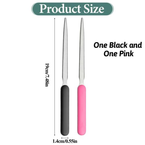 2 Pcs Letter Opener Stainless Steel Envelope Slitter Lightweight Mail Envelop... - Picture 6 of 7