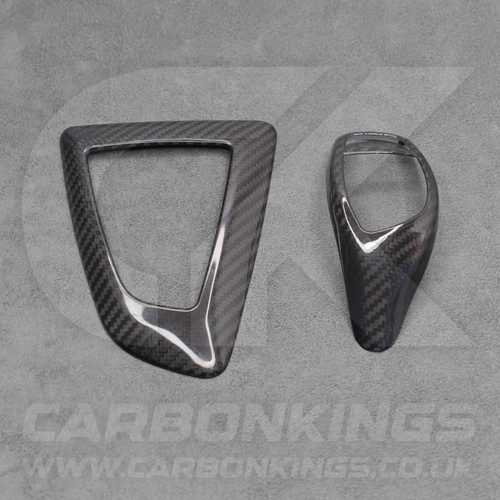 Pomello cambio e surround in fibra di carbonio originale LHD BMW F20 M135i M140i M235i M240i - Foto 3 di 11