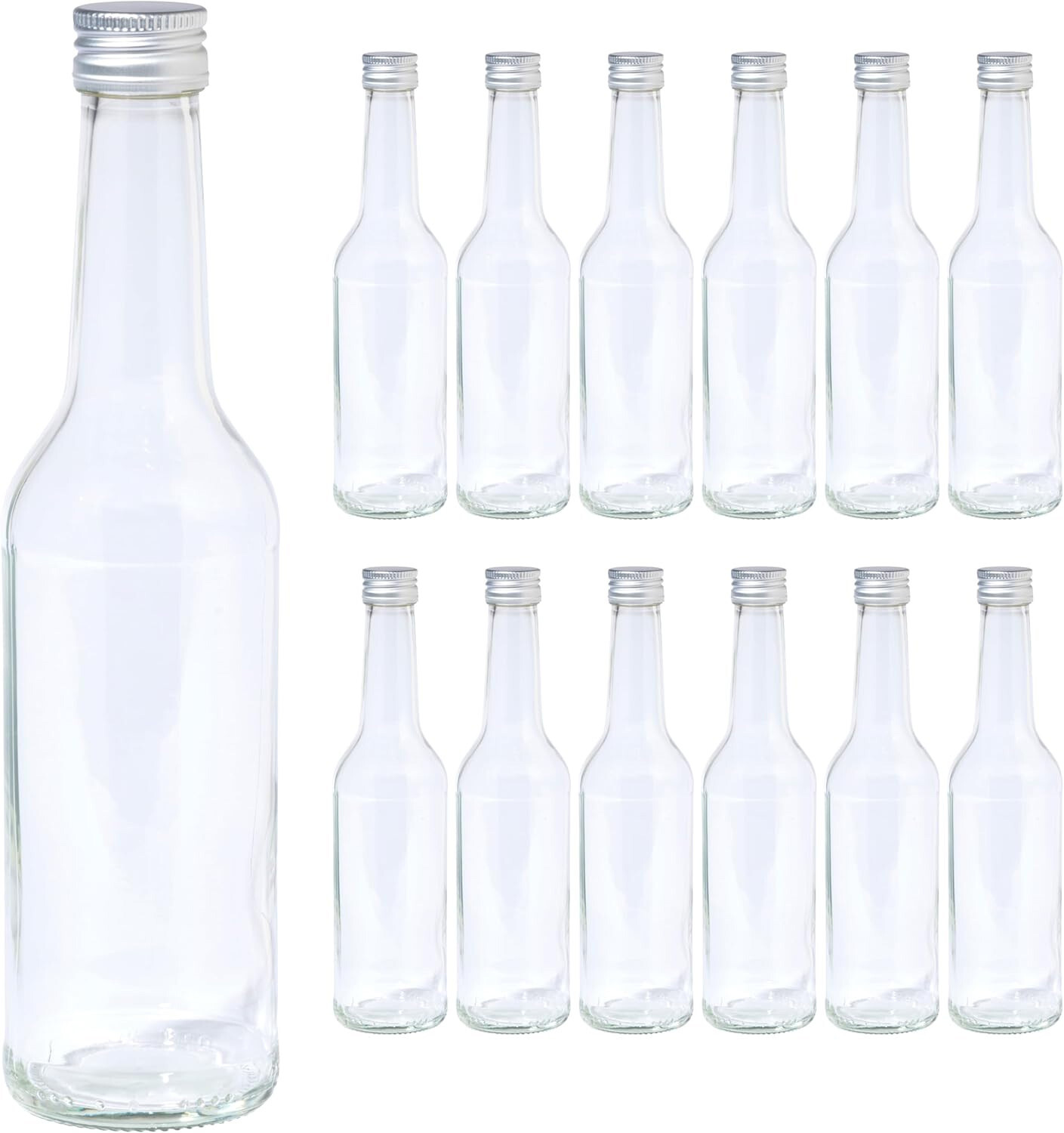 Glasflaschen Gera 350ml Flasche Schraubverschluss Saft Getränke Likör Öl Saucen