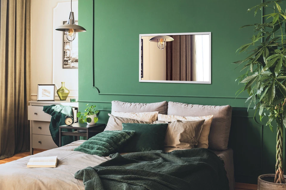 Grand Miroir Murale décoration pour chambre salle de bain salon 100x70 cm - Photo 4/4