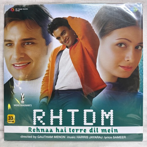 Rehnaa Hai Terre Dil Mein LP Vinyl Record Bollywood Hindi Film OST Indian Mint - Picture 8 of 8
