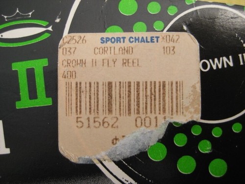Vintage Cortland Crown II fly fishing reel, 60 small w/ box & manual new - Picture 5 of 13