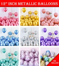 Metallic latex pearl chrome happy birthday party 12? balloons helium baloon