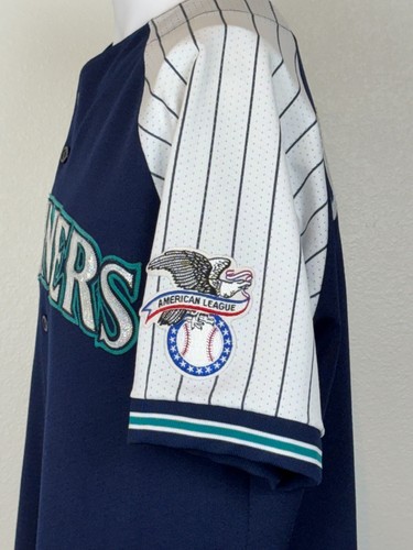 Vintage Majestic Seattle Mariners Alex Rodriguez #3 Jersey Size XL Made In USA - Picture 9 of 20