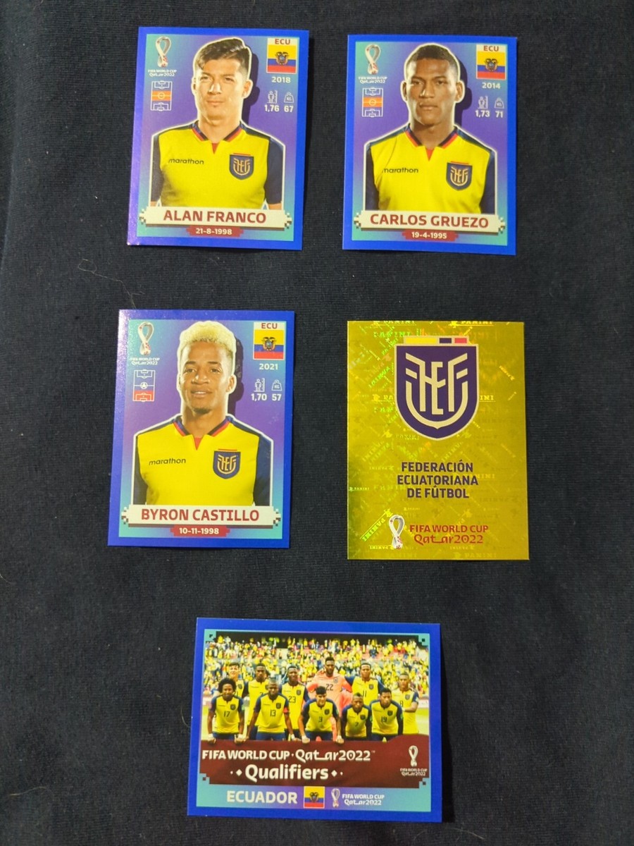 Ecuador Blue Parallel Border FIFA World Cup Panini sticker 12 13