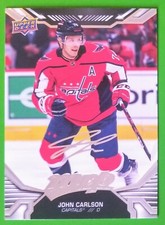 2022-23 Upper Deck MVP Base Silver Script #38 John Carlson - Washington Capitals