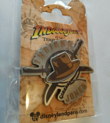 Indiana Jones Hat Temple of Doom 2 Attraction Disney L Paris Dlrp Dlp 2021 Pin