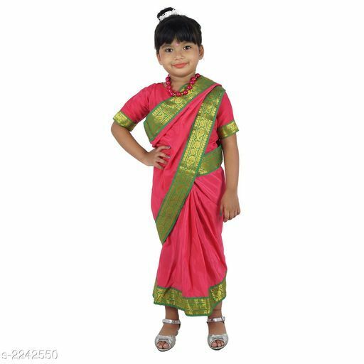 Spasm price Indian Traditiona Kids Girls Cotton Bl Saree Max 55% OFF Blended With Piece