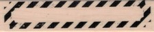 Candy Cane Border 3/4 x 3" Rubber Stamp, Mixed Media, Background Stamp