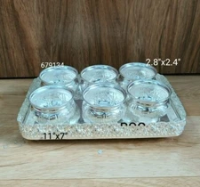 German silver tray with bowl set for snacks/pooja/ sweets/ gift item