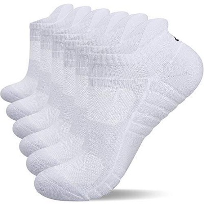 Lapulas Athletic Ankle Socks Low Cut Cushioned Anti-Blister Running Tab 