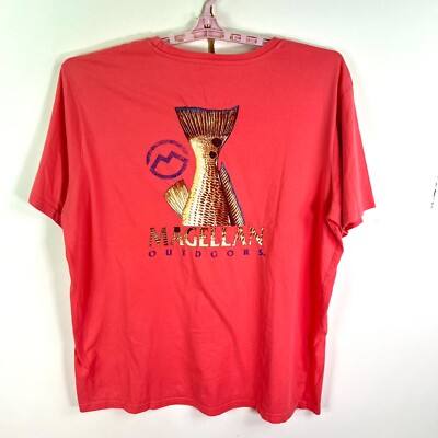 Magellan Outdoors Fishing T Shirt Adult 2XL Coral Short Sleeve