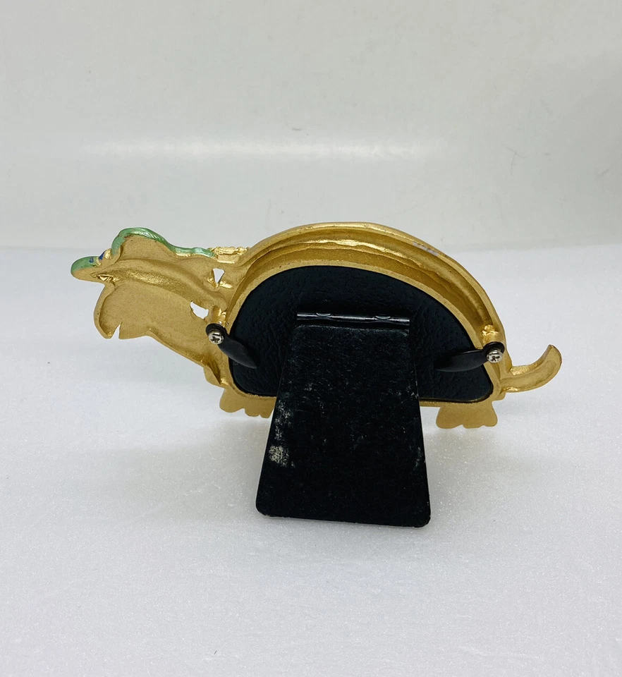 Vintage Folk Frames Ruth Reynolds’s Pewter Tortoise Picture Frame Gold Tone 31 - Image 4 of 4