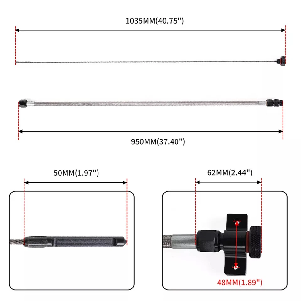 For Ford F-150 2010-2023 Automatic Transmission Fluid Locking Dipsticks 22200 - Image 3 of 4