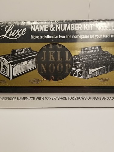 Steel City Name and Number Mailbox Kit 180 Letters/Numbers NAMEPLATE NOS - Picture 3 of 11