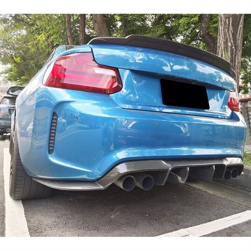 For BMW F87 M2 M2C 2016UP REAL CARBON Rear Bumper Diffuser Lip Spoiler Body Kit - Picture 7 of 12