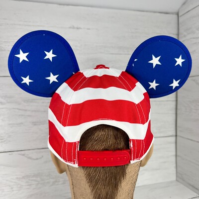Disney Mickey Mouse Ears Flag Baseball Cap Hat USA Patriotic  display picture 1