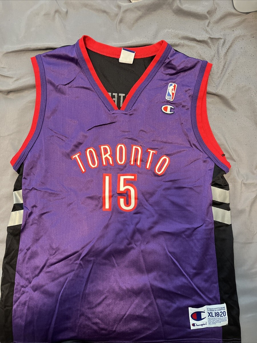 値下げ可　Vince Carter Champion Rookie Jersey Vintage Champion NBA Toronto Raptors Vince Carter Basketball