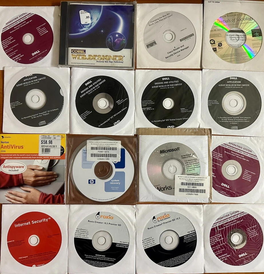 Dell Drivers  - 75 - New -Used   -Sony  Vaio - Microsoft - Compaq - Web Designer - Image 2 of 4