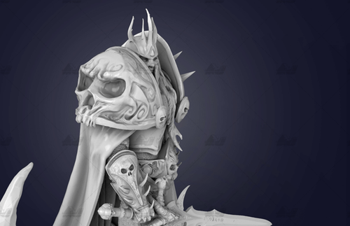 Figura gambody WARCRAFT Lich King impresión 3D sin pintar 300 mm - Imagen 4 de 9