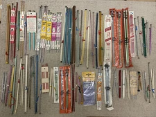 Huge Lot Of 170 (85 Pair) Knitting & Double Point  Needles Vintage Susan Bates