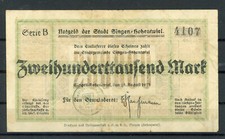Singen - Hohentwiel 200.000 Mark Notgeld ................................2/19421