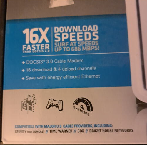 ARRIS SURFboard SB6183 DOCSIS 3.0 Cable Modem - White - Picture 3 of 5