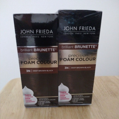 (2 Pack) John Frieda Precision FOAM COLOUR 3N Deep Brown-Black