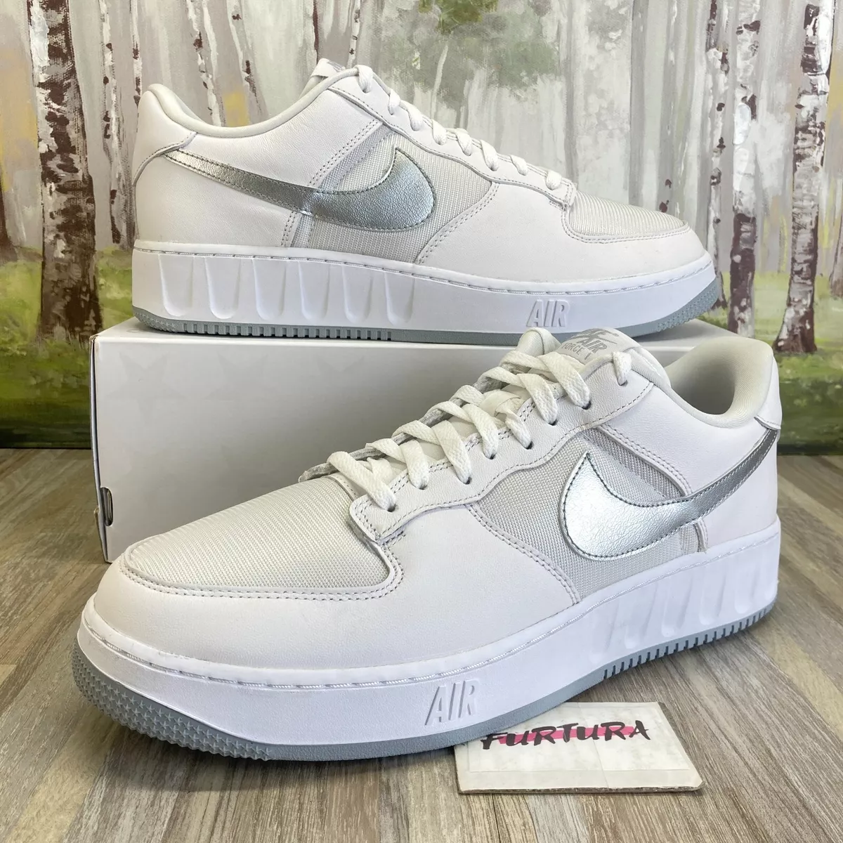 Louis Vuitton Nike Air Force 1 Low Silver Size UK 9- EU 44- US 10