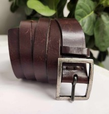 BANANA REPUBLIC MADE IN ITALY DARK BROWN GENUINE LEATHER BELT SIZE 36"