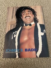 Vintage JOHNNY B. BADD WCW Wrestling Pinup Photo WILDMAN MARC MERO 1990s WWF '92