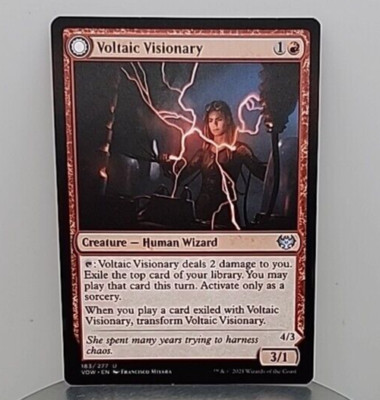 MTG Voltaic Visionary   Volt-Charged Berserker Innistrad: Crimson Vow 183/277...