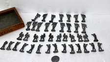 Vintage Cast Metal Toy Soldiers Army Men Figures Lot of 41pcs LEAD, OLD