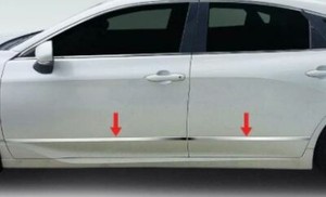 fit:2019-2021 Toyota Avalon 4Pc Flat Mid Body Side Molding Trim 1