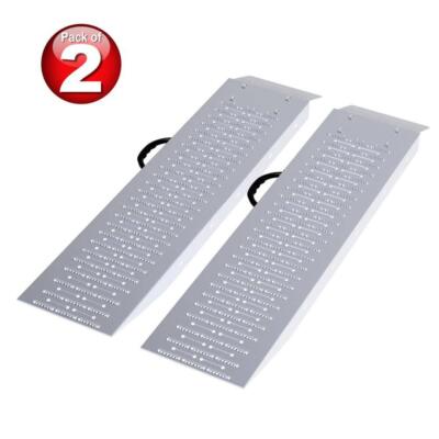 Stalwart Steel Loading Ramps ATV Motorcycle Lawn Mower Trailer 1200lb Set 2 Pair