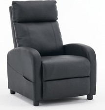 Recliner Sofa Chair PU Leather Armchair Large Modern Executive Massage Foot Seat