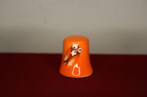 dé à coudre de collection, en porcelaine Cigale, orange - Bild 1 von 7