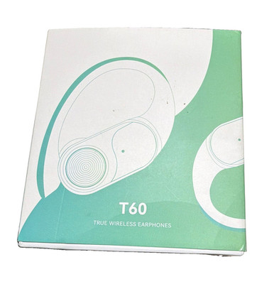 T60 True Wireless Bluetooth In-Ear Earbuds Earphones Headphones, Green & White