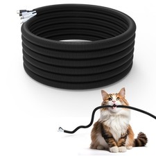 Cord Protector for Pets,10ft-Durable Wires Covers Stop 10ft, Black