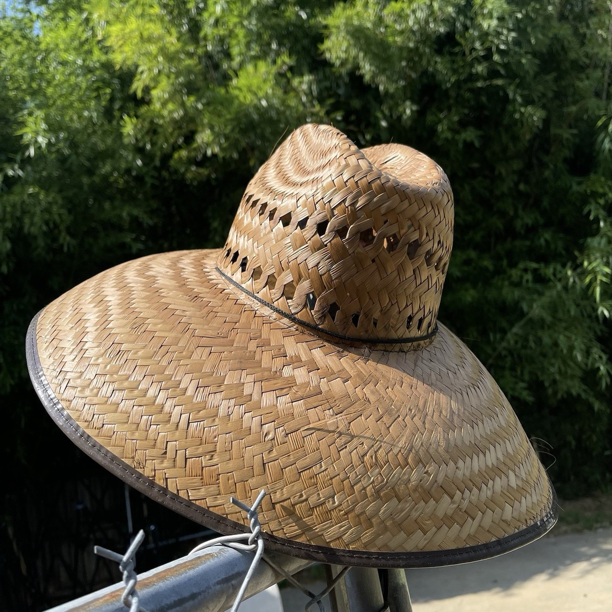 Extra Wide Brim Straw Sun Hat. Gardener Outdoor Hat For Men 