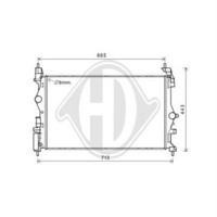 KüHler WasserküHler MotorküHler Aluminium FüR Opel Adam M13 1.0 Corsa E X15
